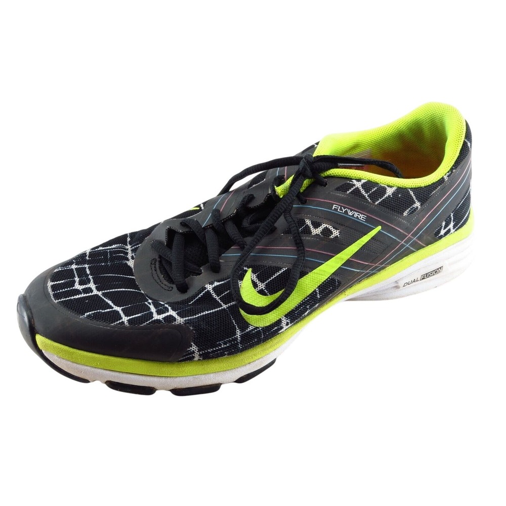 Nike‎ Flywire Size 8.5 M Black Lace Up Running Fabric Women Shoe